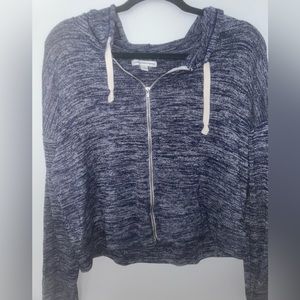 Navy Blue American Eagle Zip-Up Hoodie